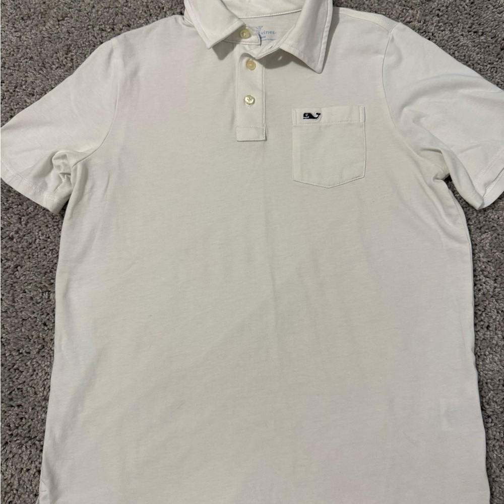 Vineyard Vines White Polo Shirt Classic Style